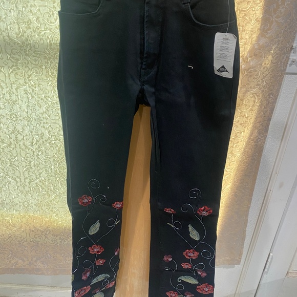 Ladies Vintage Embellished Black Parasuco Jeans Sz 26 - Picture 14 of 14